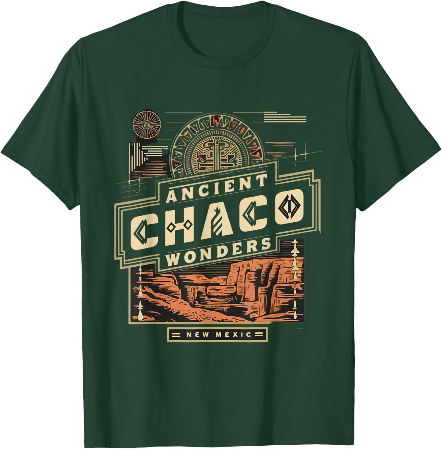 Ancient Pueblo Indian Chaco Canyon National Park T-Shirt - T-Shirt | Forest
