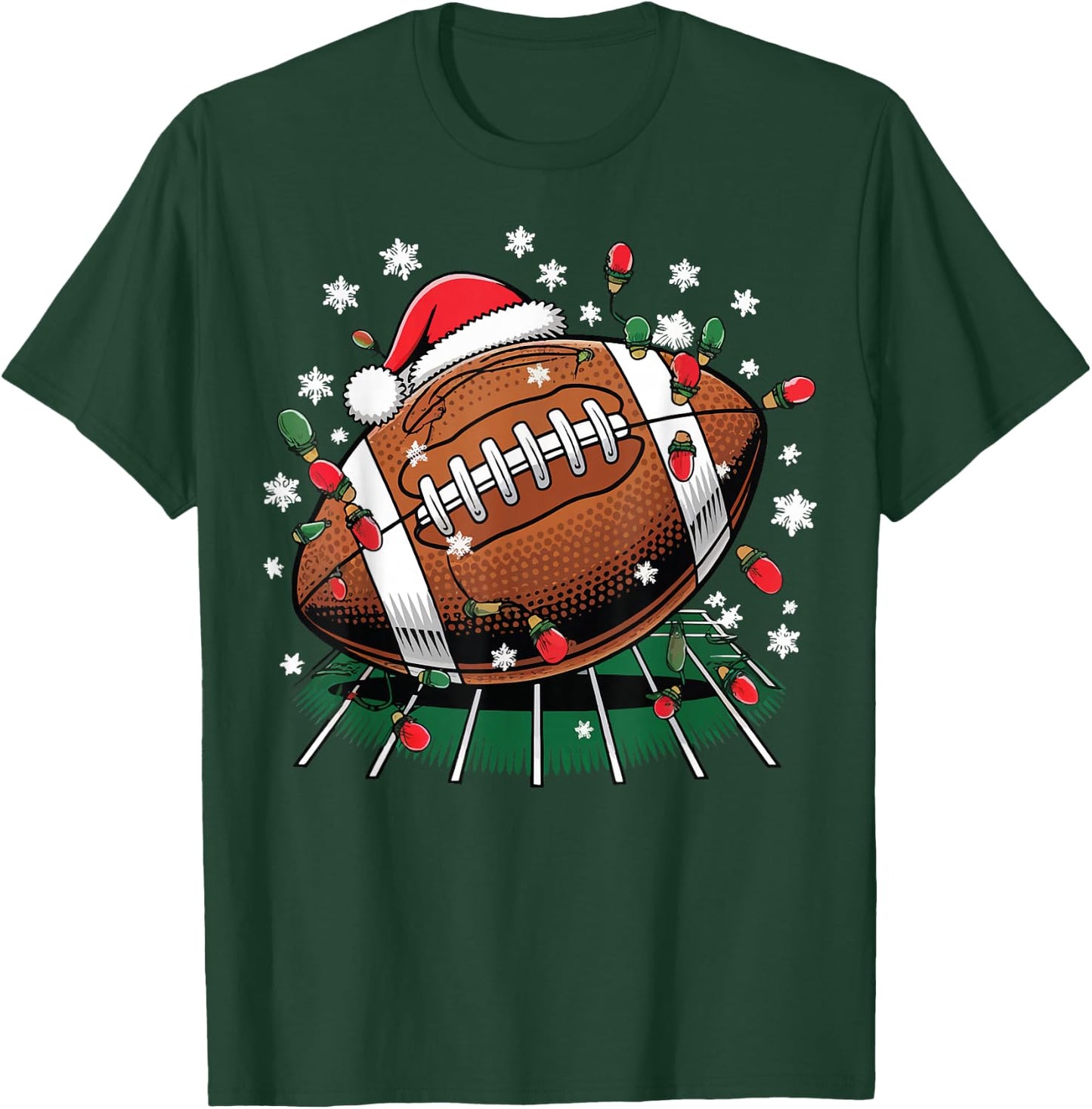 Football Christmas T-Shirt - T-Shirt | Forest