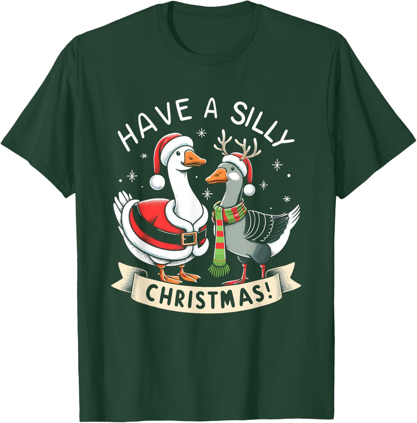Silly Goose Christmas Sweater Silly Goose Shirt Silly Goose T-Shirt - T-Shirt | Forest