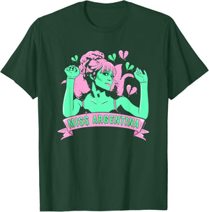 Beetlejuice Iconic Miss Argentina Pastel Colors Big Portrait T-Shirt - T-Shirt | Forest