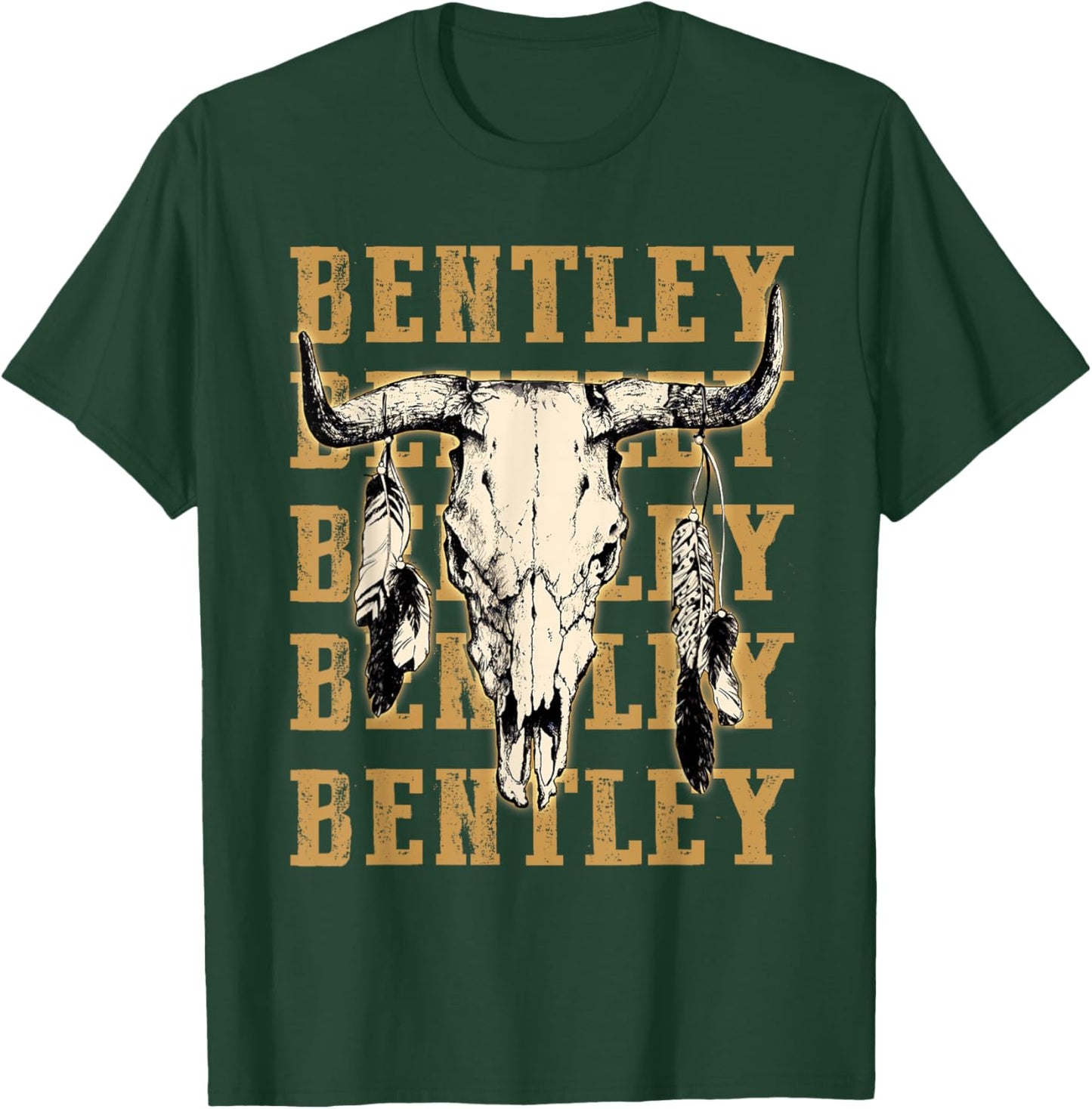 Bentley Proud Last Name Lovers Vintage Art Awesome Apparel T-Shirt - T-Shirt | Forest