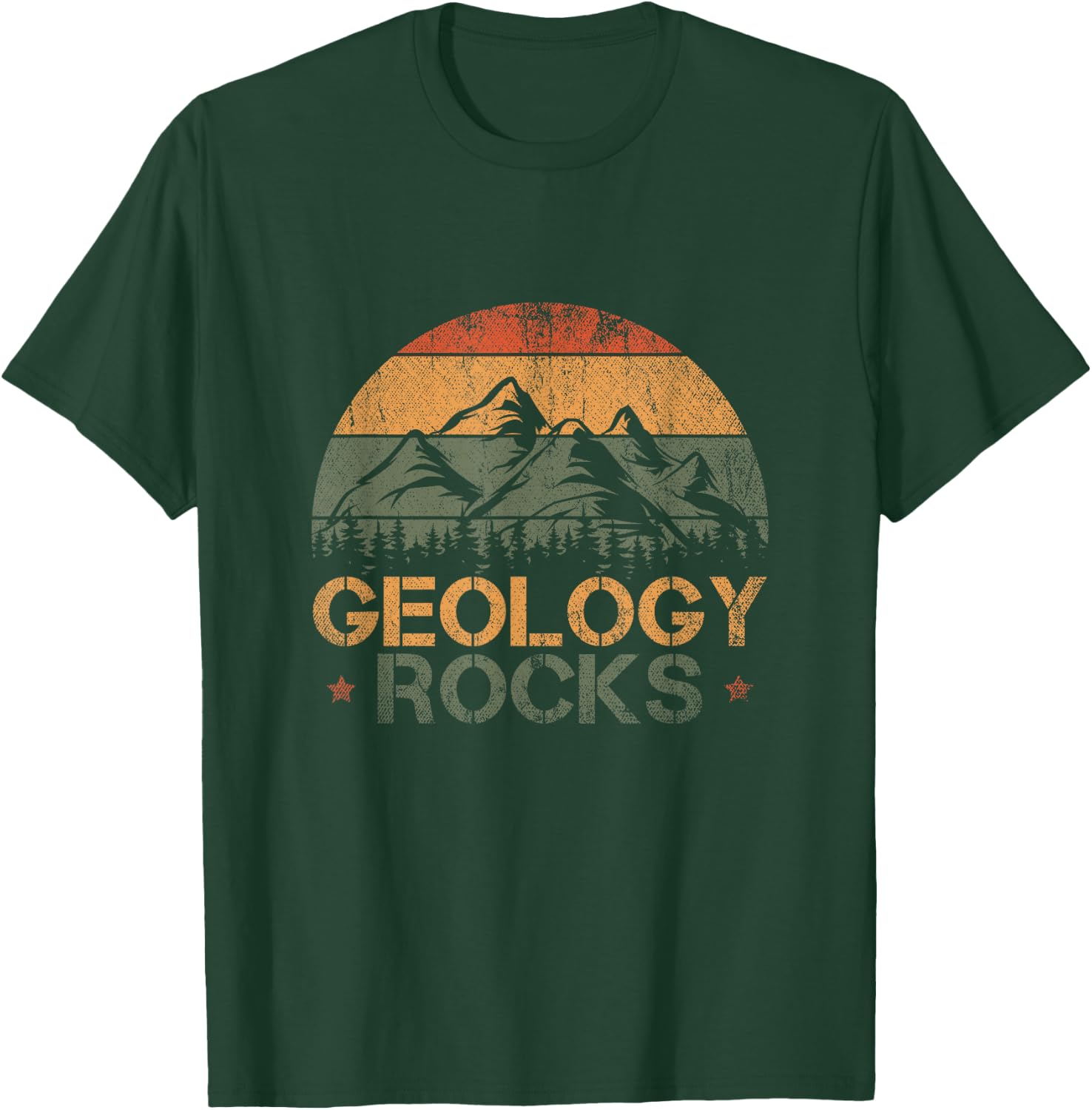 Retro Rock Science Paleontology Lover Geology T-Shirt - T-Shirt | Forest