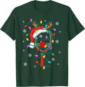 Christmas Pickleball Xmas Santa Sports Hat Kids T-Shirt - T-Shirt | Forest