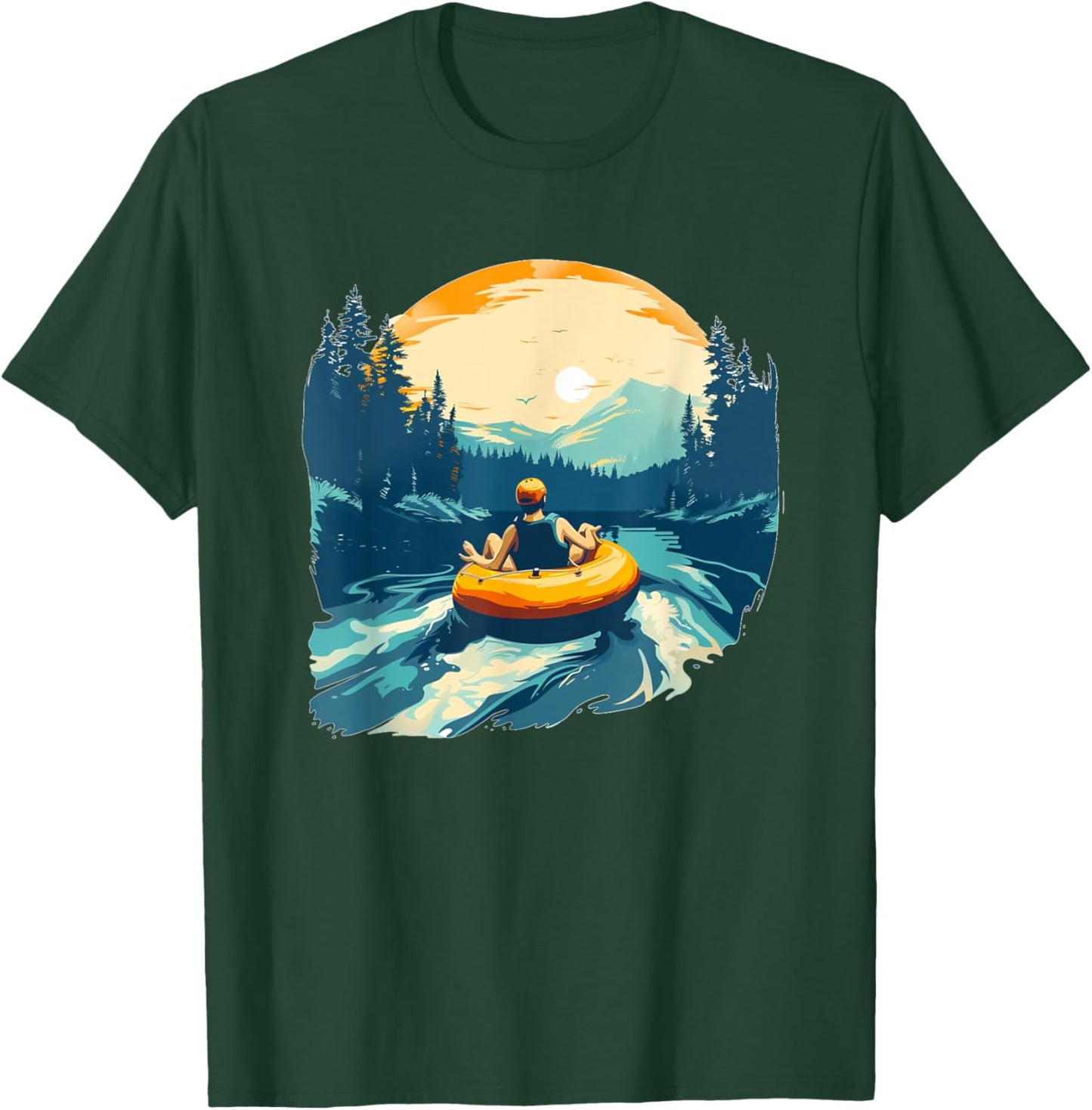 Pretty cool River tubing Costume for Kids and Adults T-Shirt - T-Shirt | Forest
