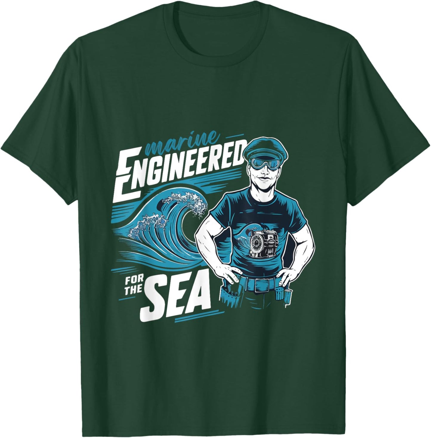Sea Engineer Mechanical Engineering T-Shirt - T-Shirt | Forest