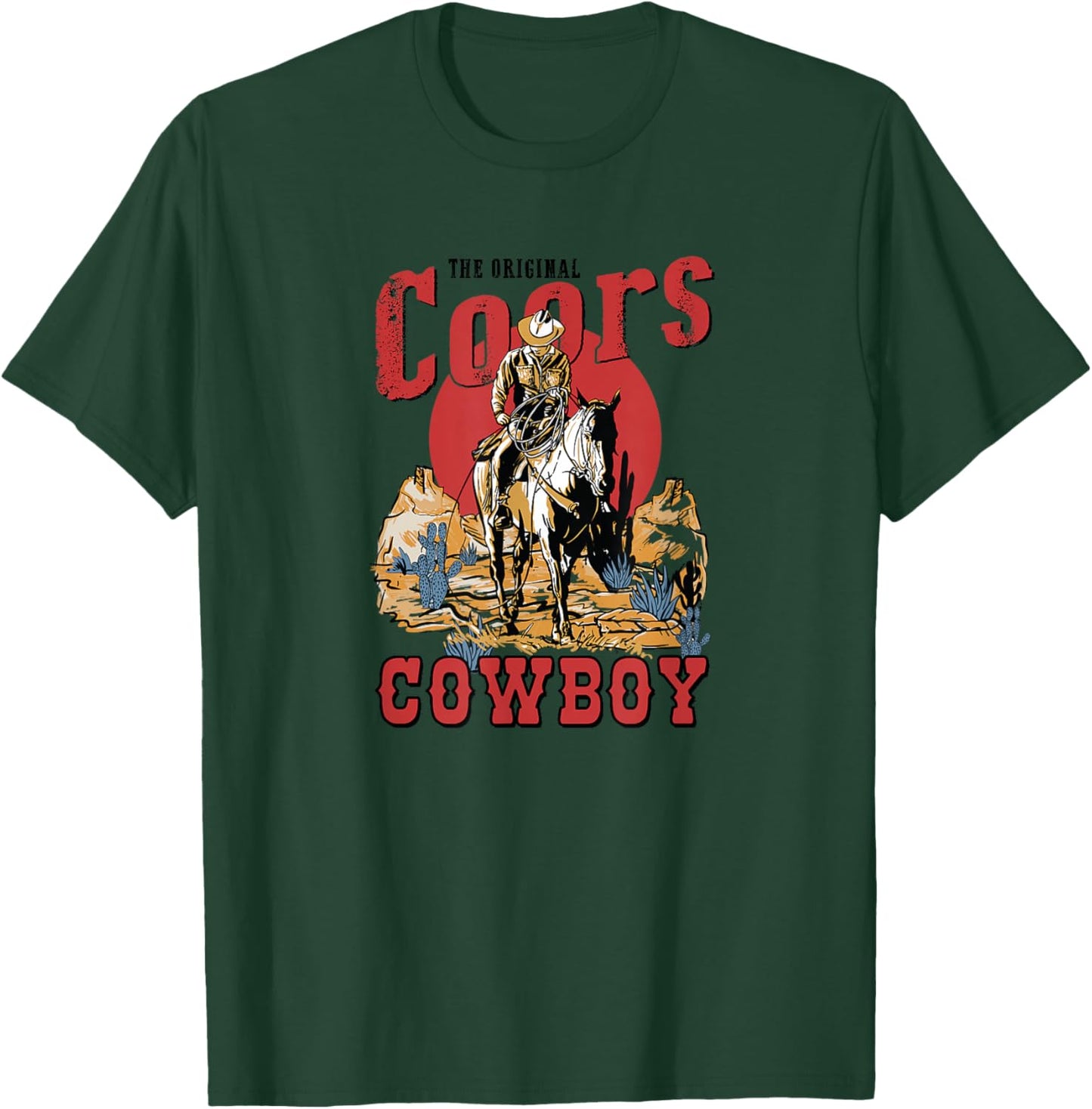 The Original Coors Cowboy Howdy Western Country Vintage T-Shirt - T-Shirt | Forest