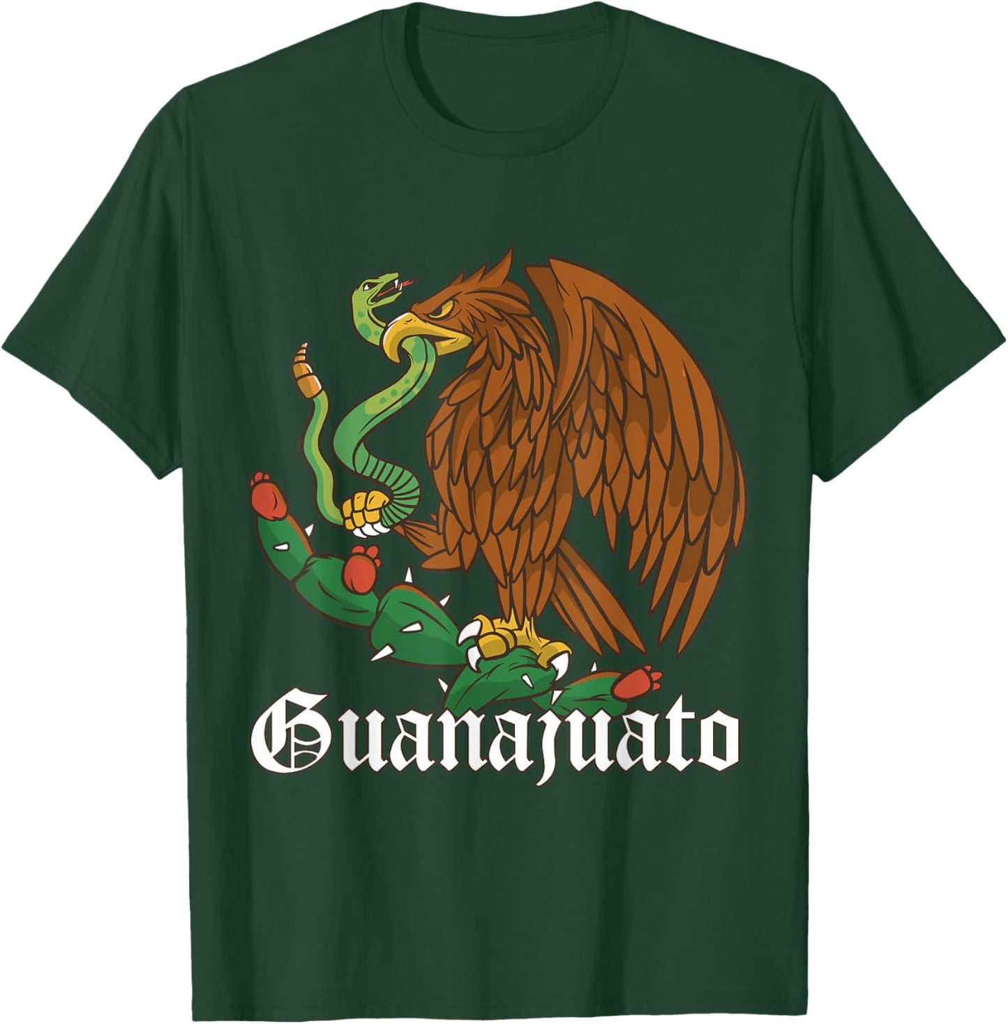 Guanajuato Mexico with Mexican Eagle, Guanajuato T-Shirt - T-Shirt | Forest