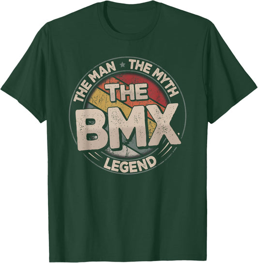 The BMX Legend Retro Bike Men BMX T-Shirt - T-Shirt | Forest