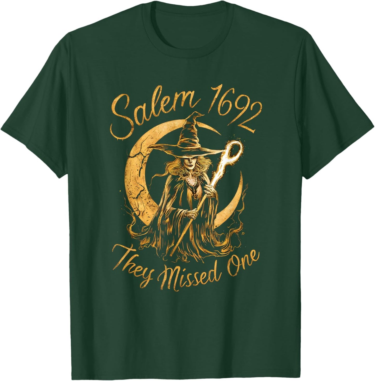 Salem 1692 They Missed One Witch Halloween T-Shirt - T-Shirt | Forest