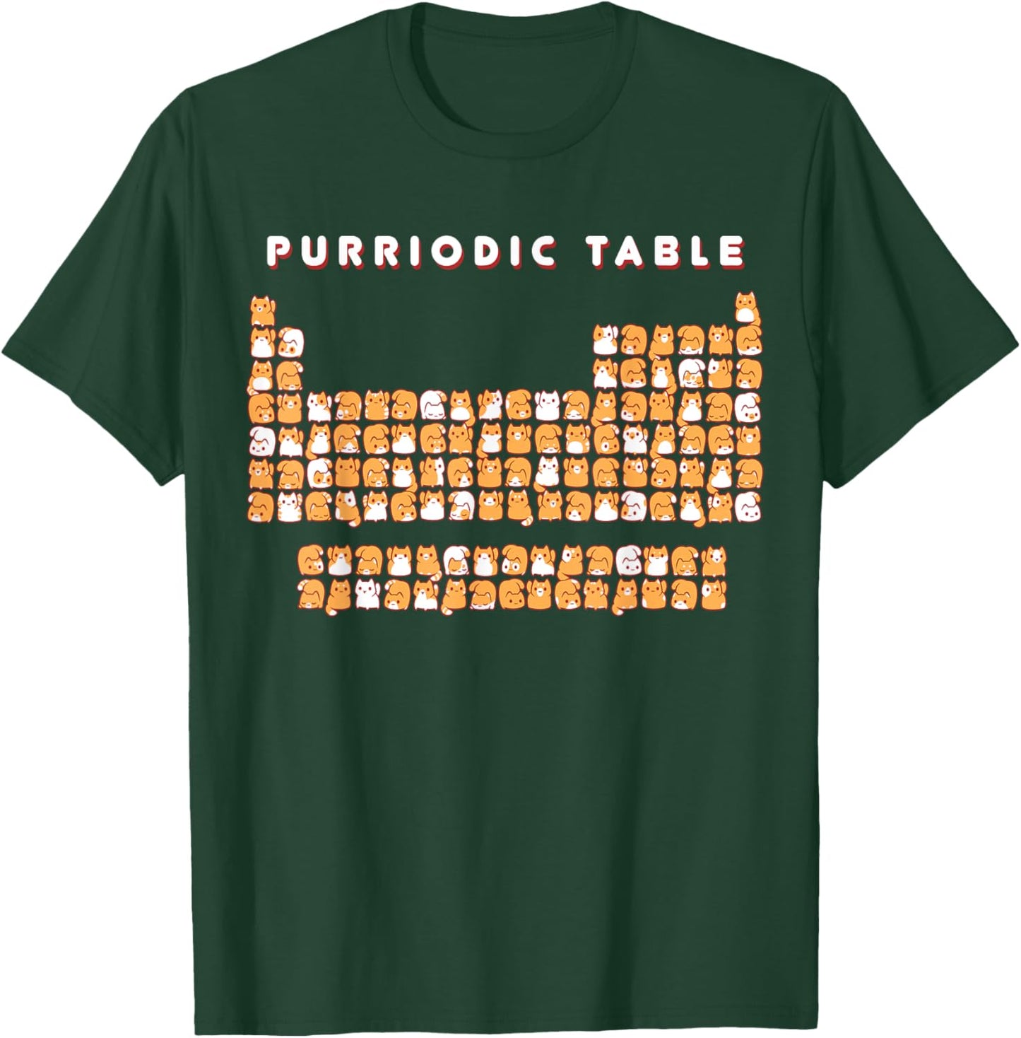 purriodic table cat funny Women Girls Kids T-Shirt - T-Shirt | Forest