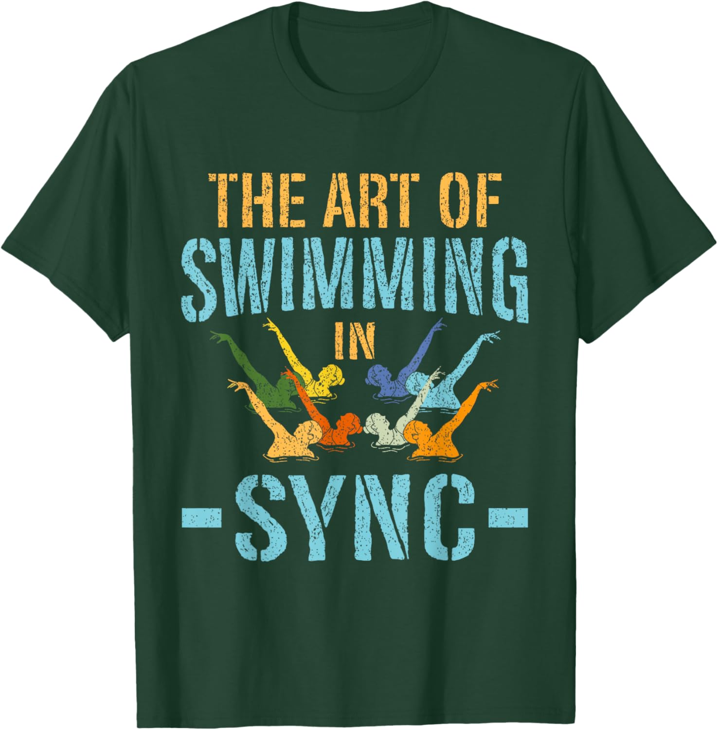 Synchronized Swimming Artistic Synchro Swimming T-Shirt - T-Shirt | Forest