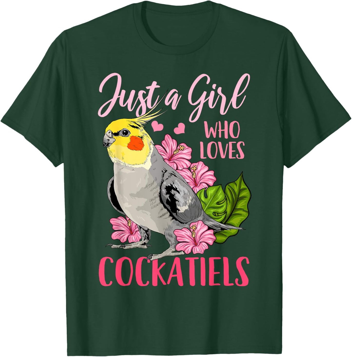 Cockatiel Just A Girl Who Loves Cockatiels T-Shirt - T-Shirt | Forest