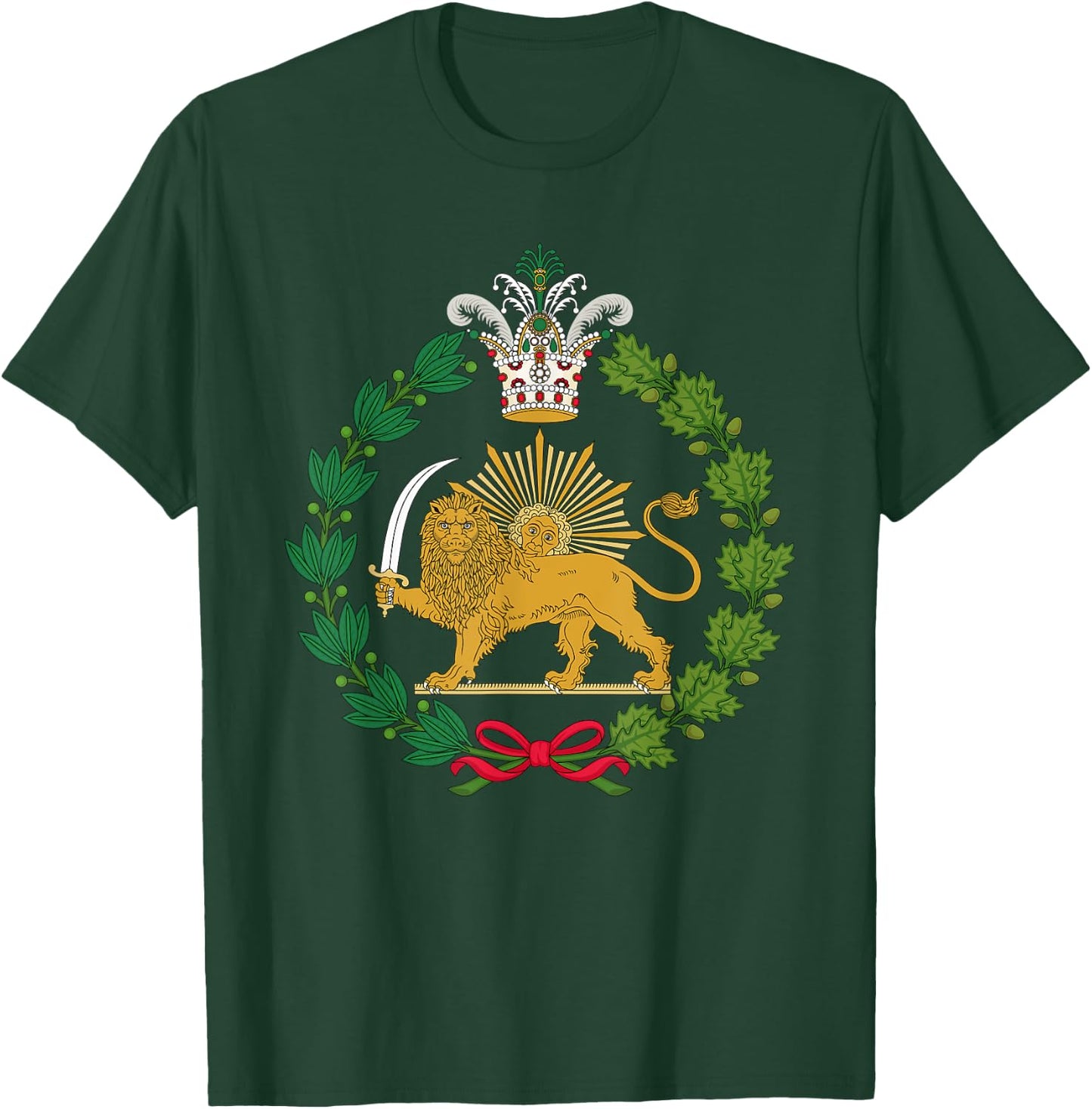 Iranian pride lion and sun of Qajar and Pahlavi T-Shirt - T-Shirt | Forest