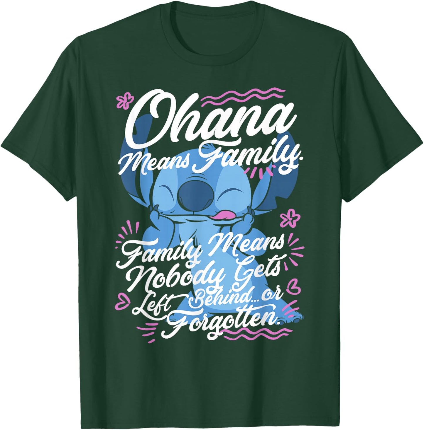 Disney Lilo & Stitch Stitch Day Ohana Means Family T-Shirt - T-Shirt | Forest