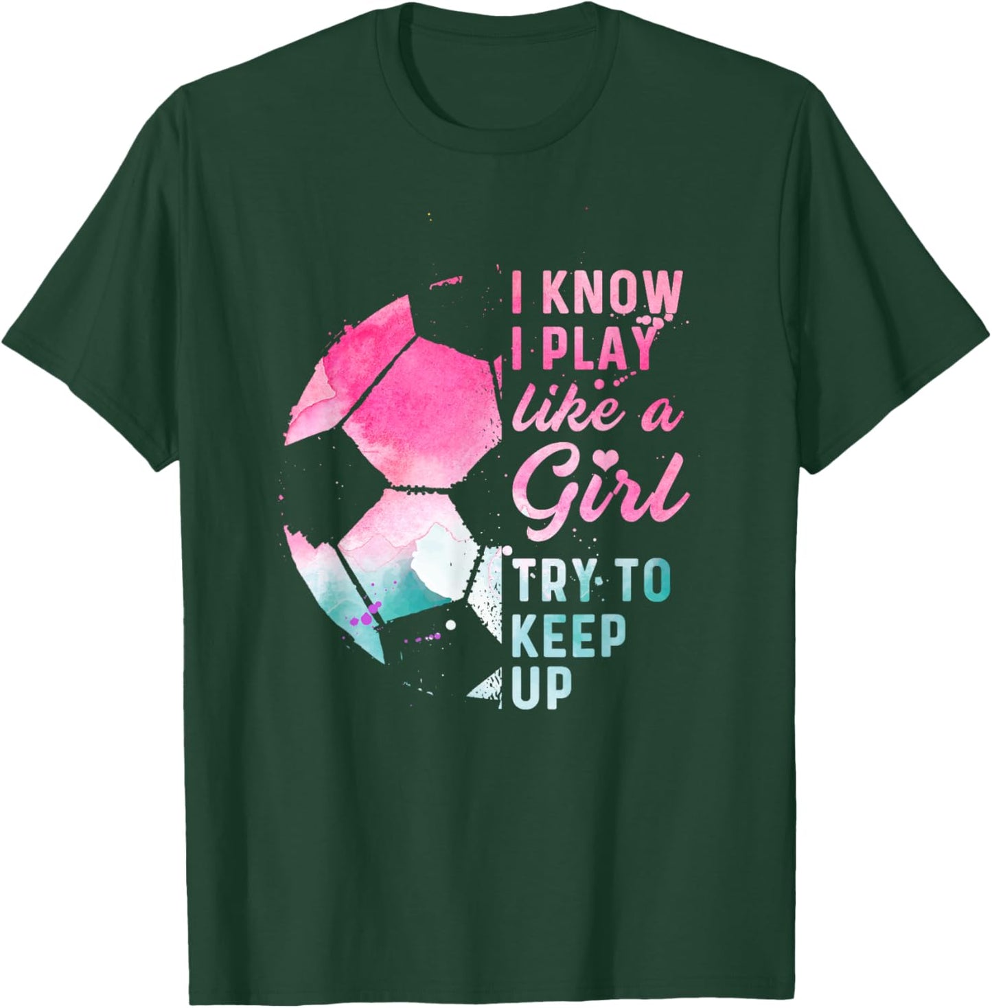 Girl Soccer Player Gifts Team Cleats Mom Goalie Captain T-Shirt - T-Shirt | Forest