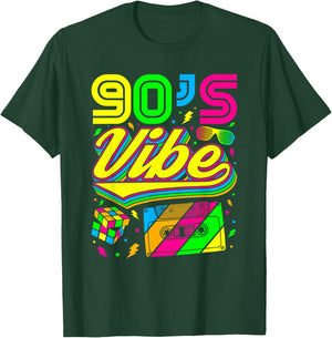 90s Vibe Nineties Retro Vintage Party Dress T-Shirt - T-Shirt | Forest