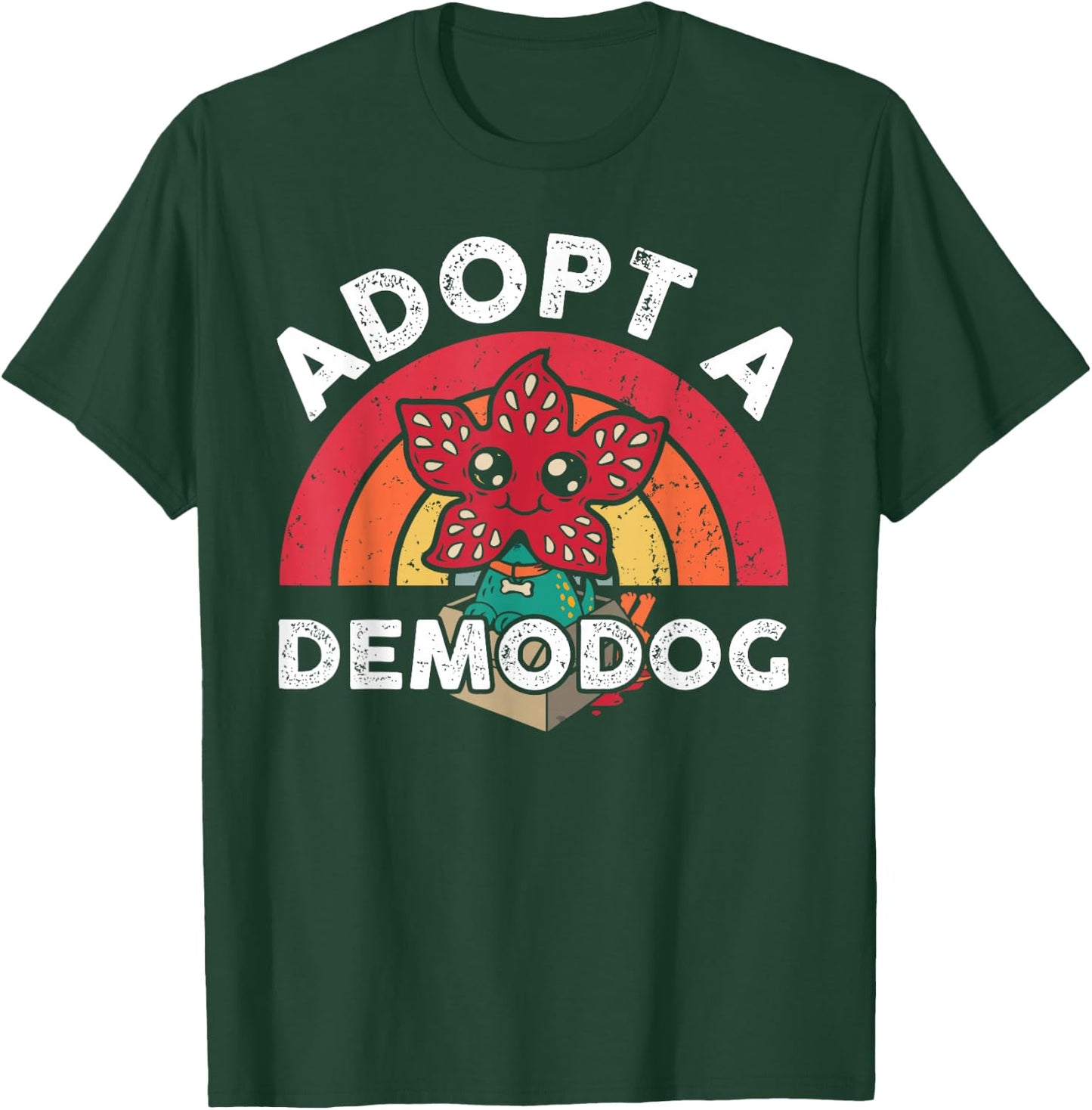 Adopt A Demodog Shirt Kids Women Men Cute Funny Dogs Lovers T-Shirt - T-Shirt | Forest