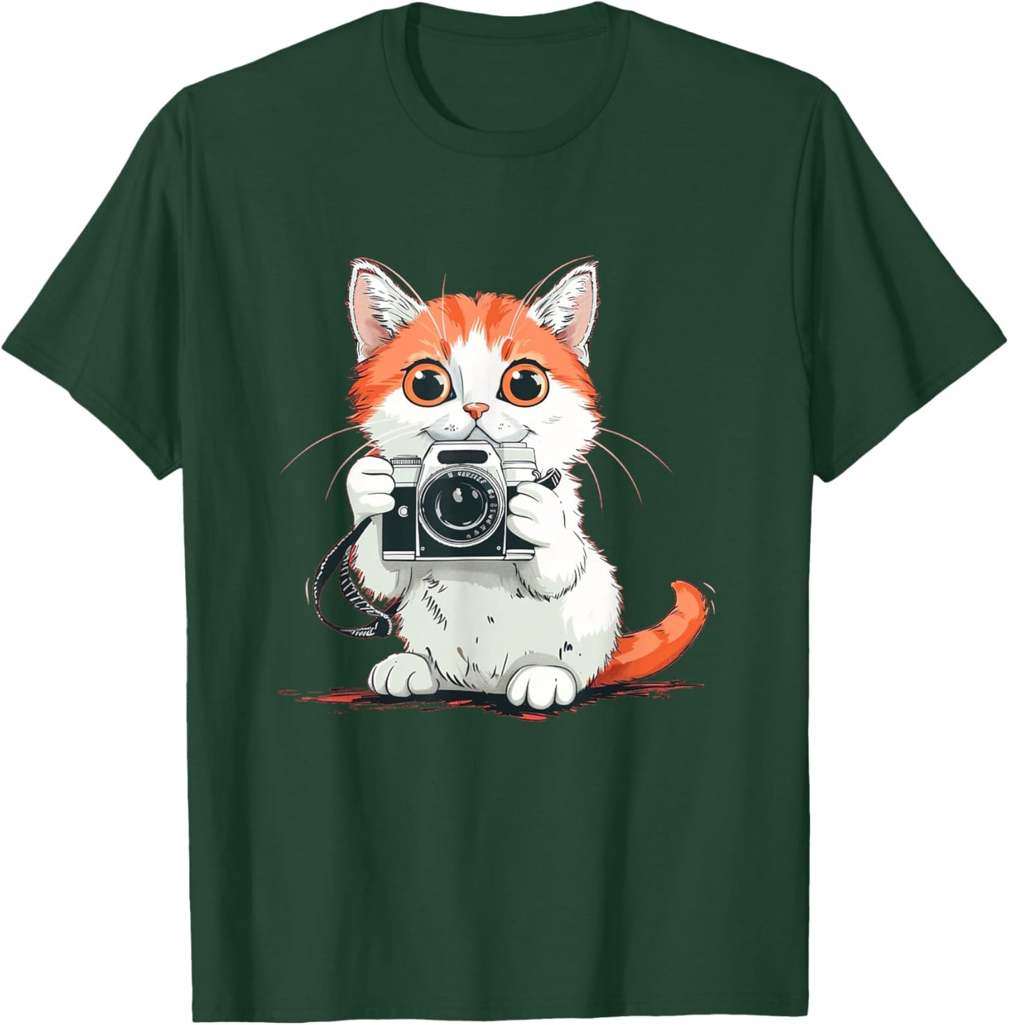 Cute Camera Cat Costume for funny Boys and Girls T-Shirt - T-Shirt | Forest