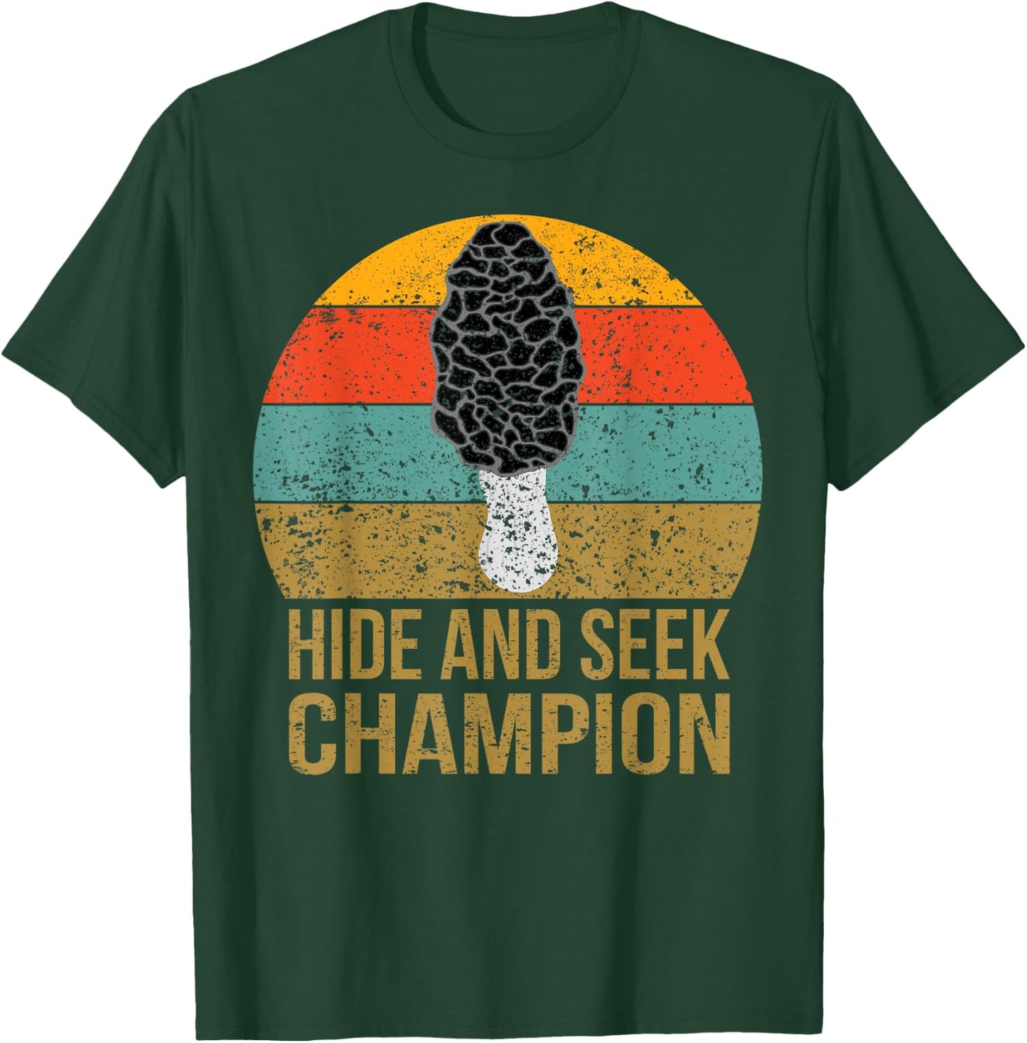 Vintage Morel Hunting Mushroom Hunter Mesh Foraging Fungi T-Shirt - T-Shirt | Forest