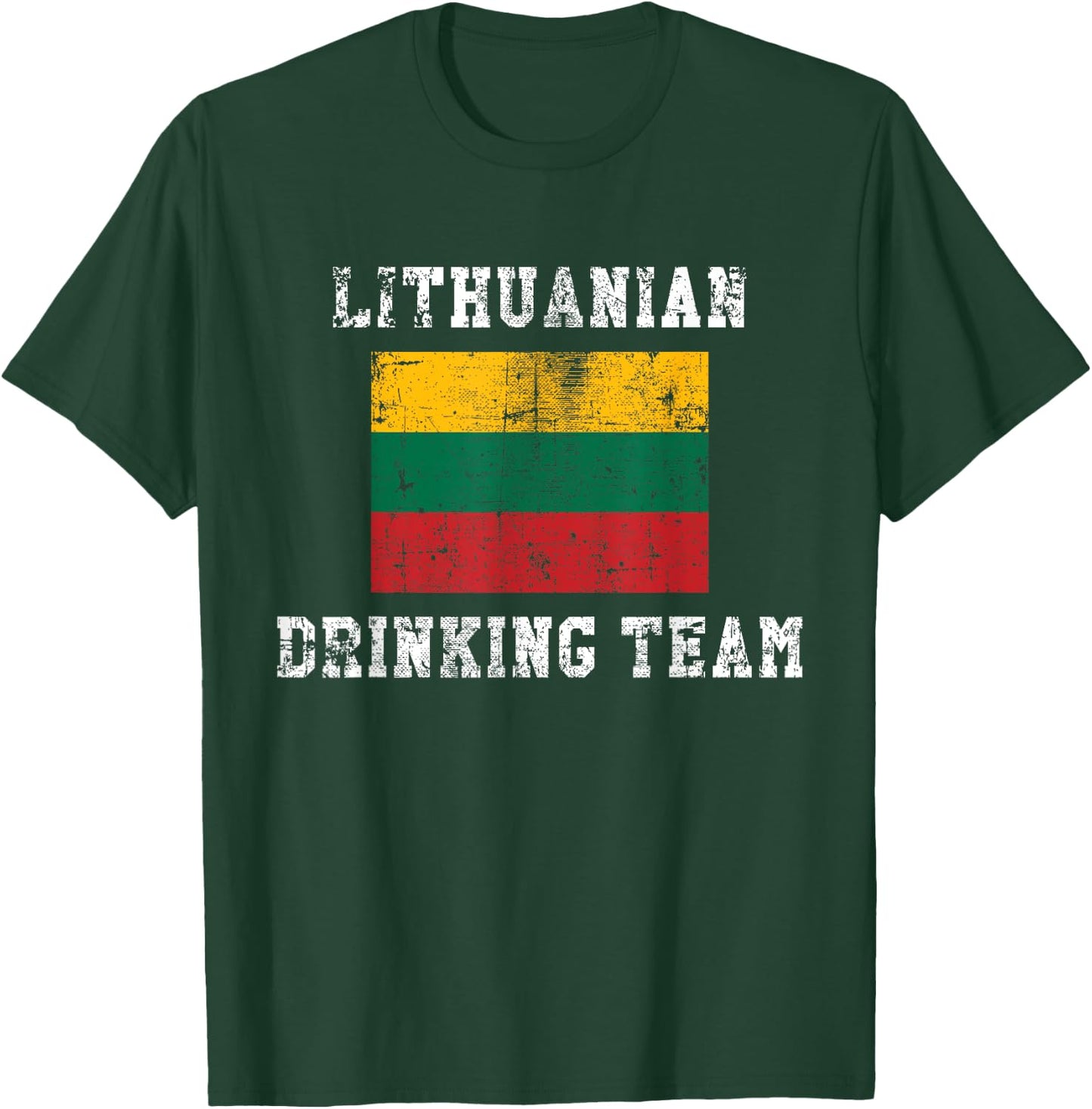 Lithuanian Drinking Team Funny National Pride Gift T-Shirt - T-Shirt | Forest