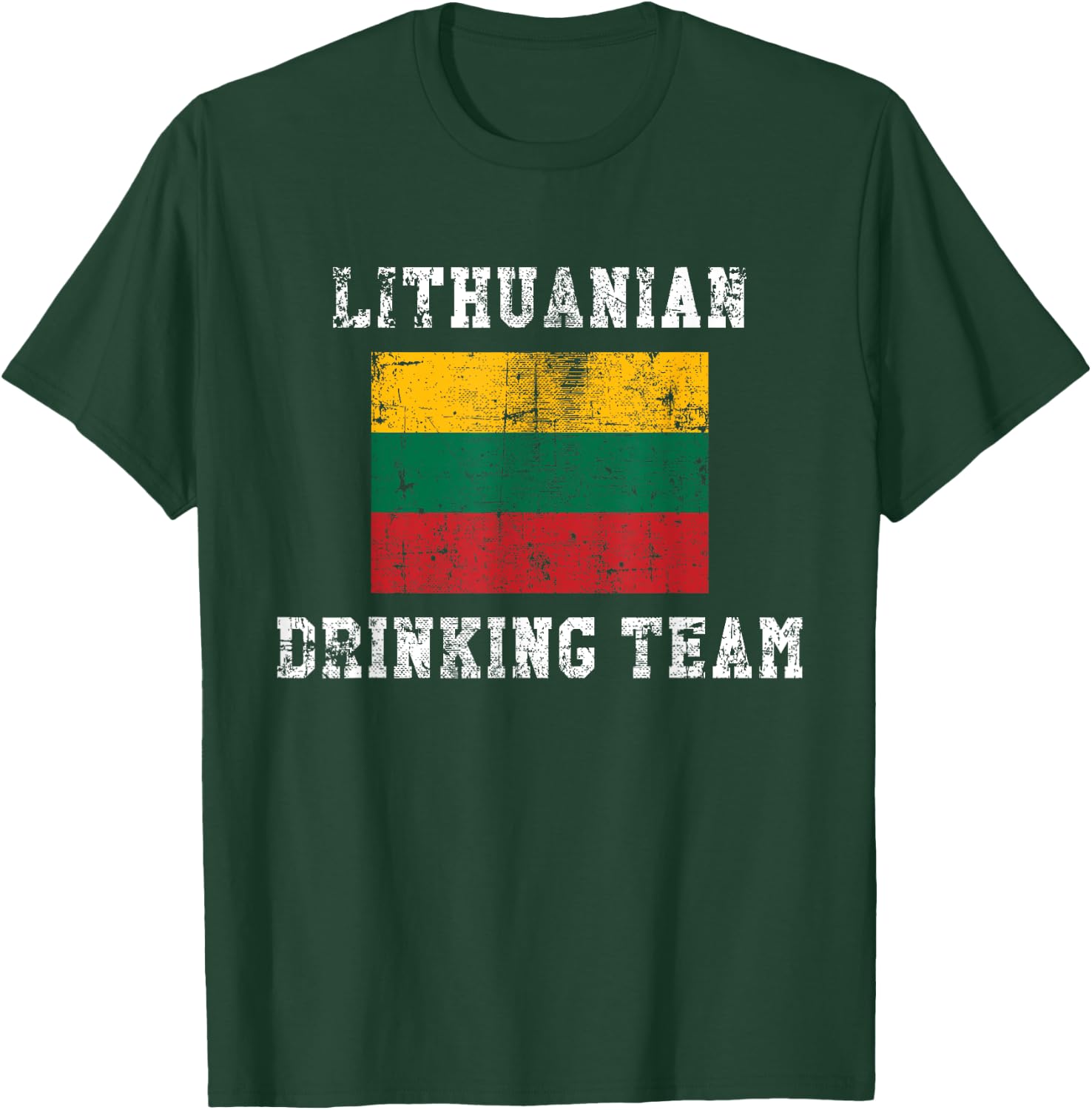 Lithuanian Drinking Team Funny National Pride Gift T-Shirt - T-Shirt | Forest