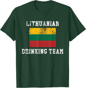 Lithuanian Drinking Team Funny National Pride Gift T-Shirt - T-Shirt | Forest