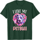 Pitbull Pittie - I Love My Pitbull T-Shirt - T-Shirt | Forest