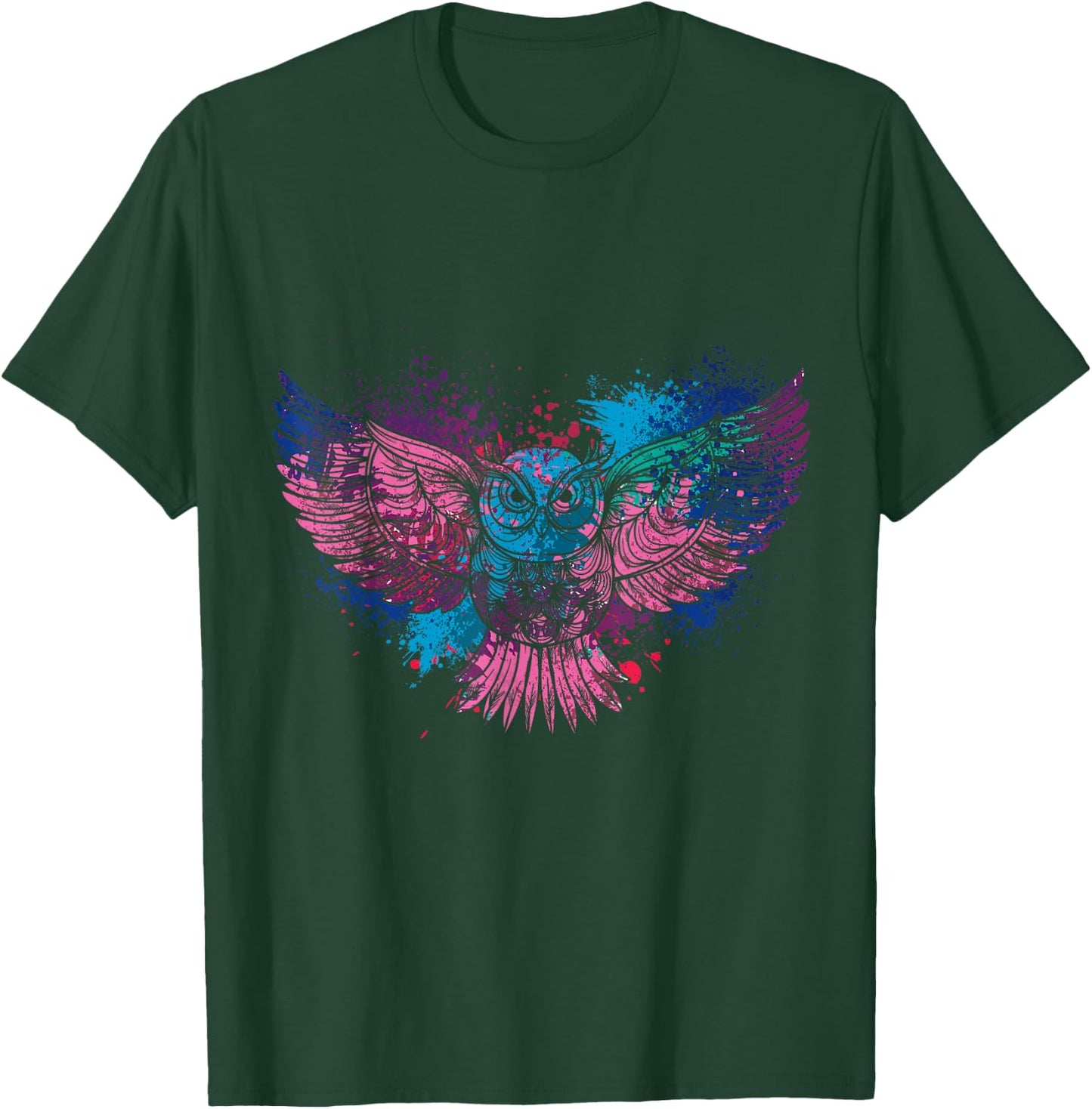 Forest Birds Gift Animal Lover Owl T-Shirt - T-Shirt | Forest
