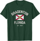 Vintage Bradenton Florida FL Retro Flag T-Shirt - T-Shirt | Forest