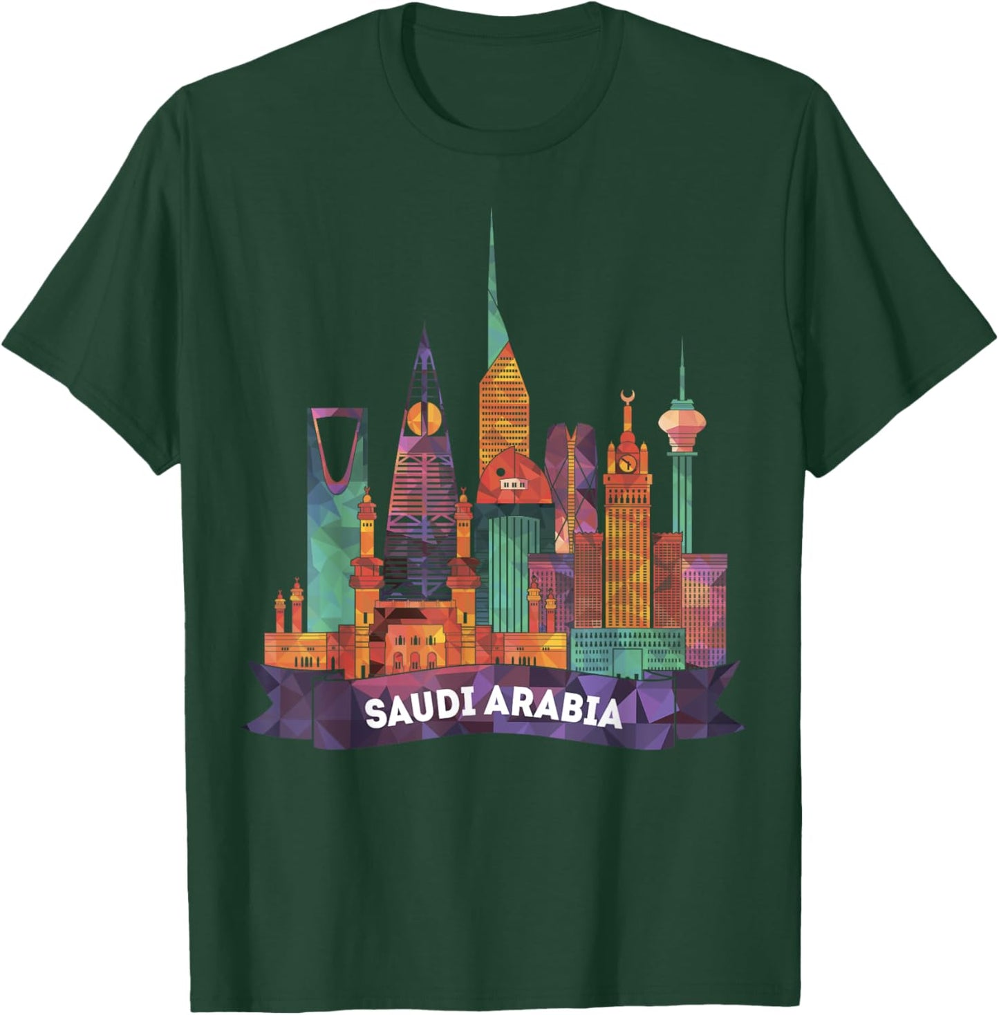 Travel Saudi Arabia Riyadh Jeddah Makkah Madinah Vacation T-Shirt - T-Shirt | Forest