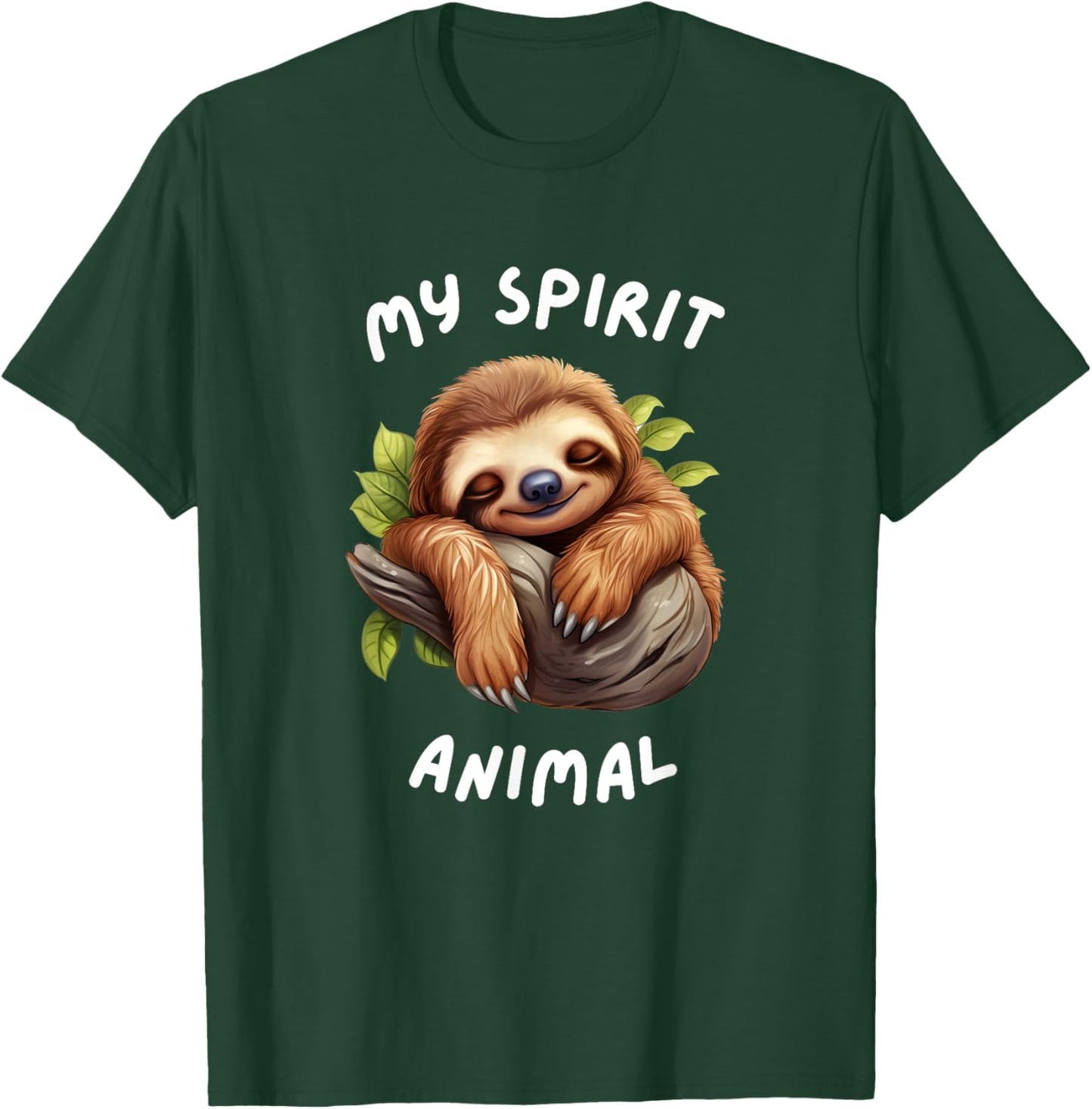 My spirit animal - Sloth lover funny design T-Shirt - T-Shirt | Forest