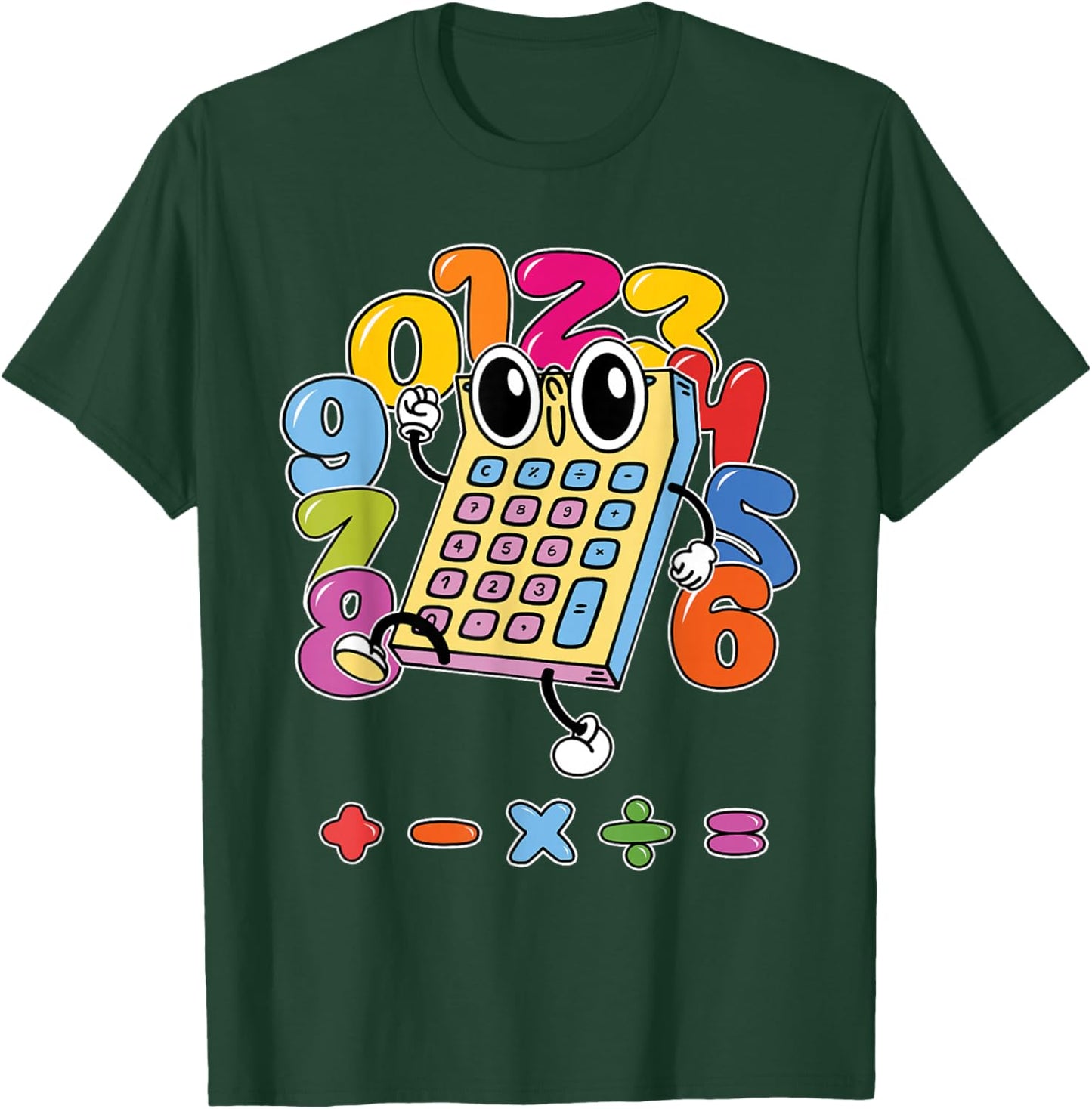 Number t shirts kids number day costume calculator costume T-Shirt - T-Shirt | Forest