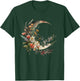 Floral Flower Crescent Moon T-Shirt - T-Shirt | Forest