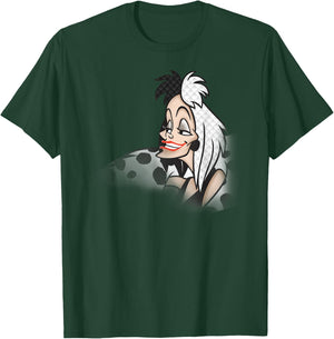 101 Dalmatians - Evil Cruella T-Shirt - T-Shirt | Forest