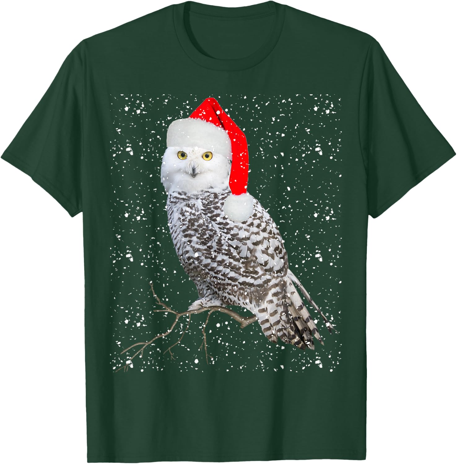 Christmas Snow Owl T-Shirt - T-Shirt | Forest
