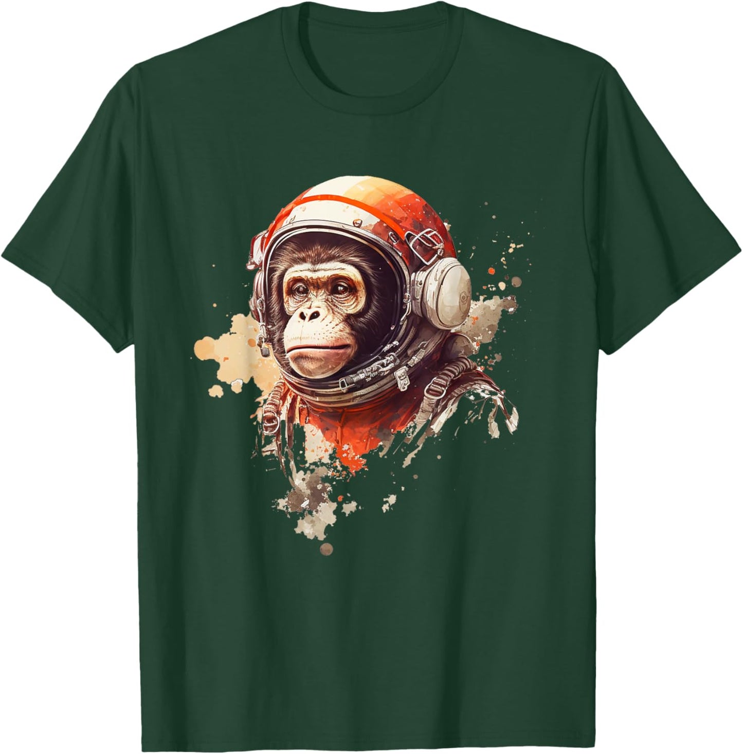 Space Vintage Travel Astronaut Monkey Astronaut T-Shirt - T-Shirt | Forest