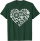 Enduro MTB Mountain Bike Riding Downhill Heart Bike Parts T-Shirt - T-Shirt | Forest