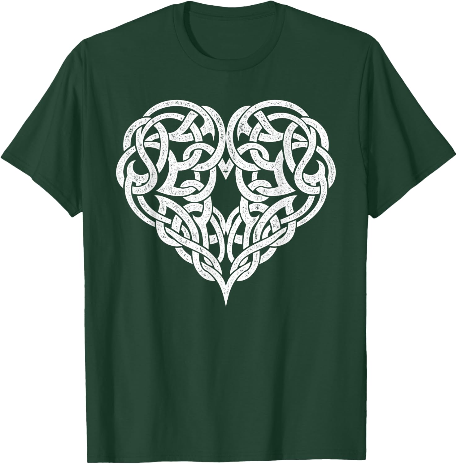 Celtic Knot Heart Symbol Tattoo Style Irish Tribal Art T-Shirt - T-Shirt | Forest