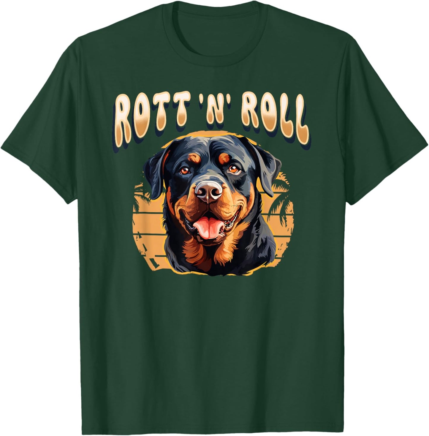 Rottweiler Dog Rott Mom Puppy Rottie Men Women Girls Kids T-Shirt - T-Shirt | Forest