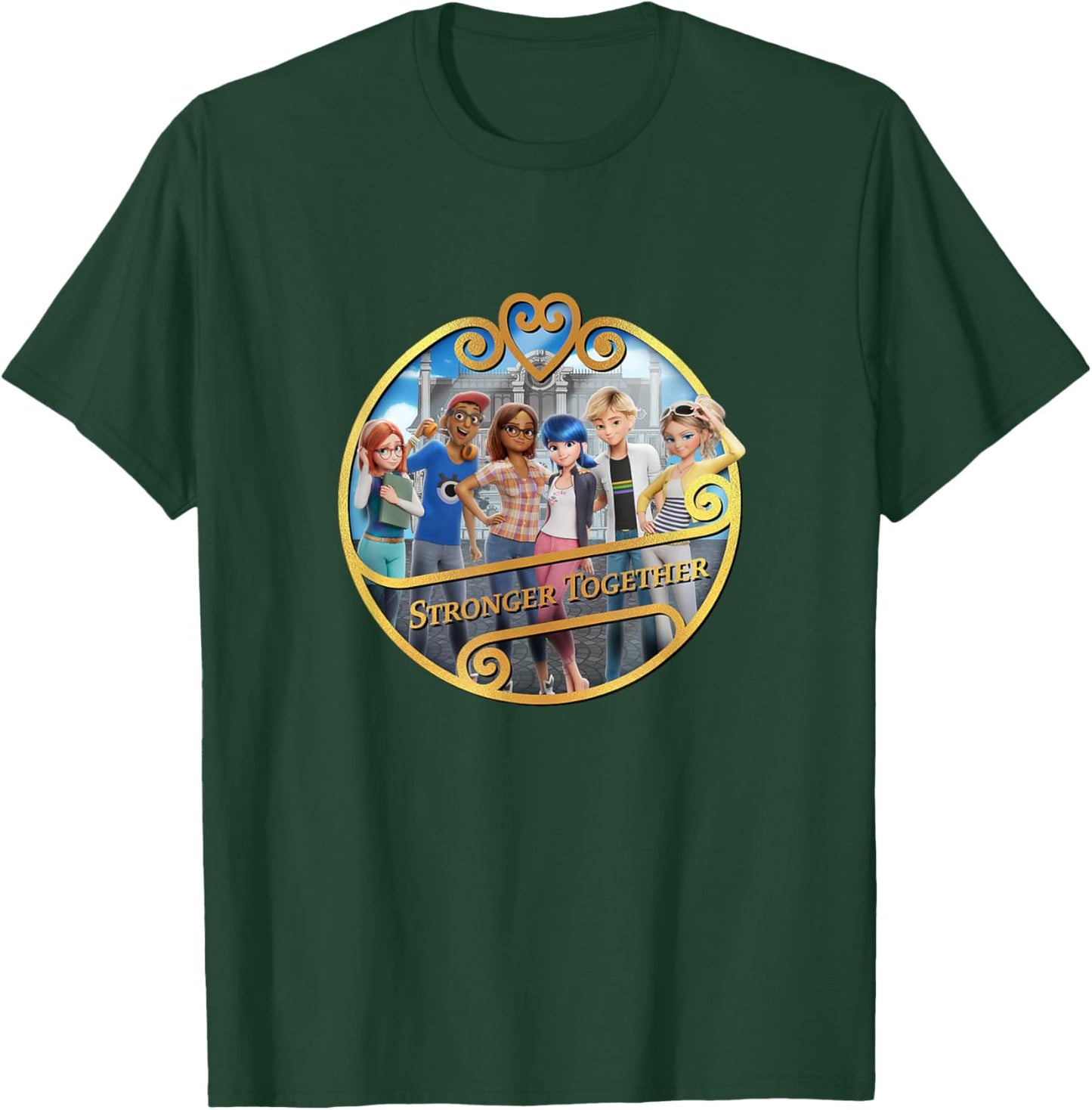 Miraculous Ladybug and Cat Noir The Movie Stronger Together T-Shirt - T-Shirt | Forest