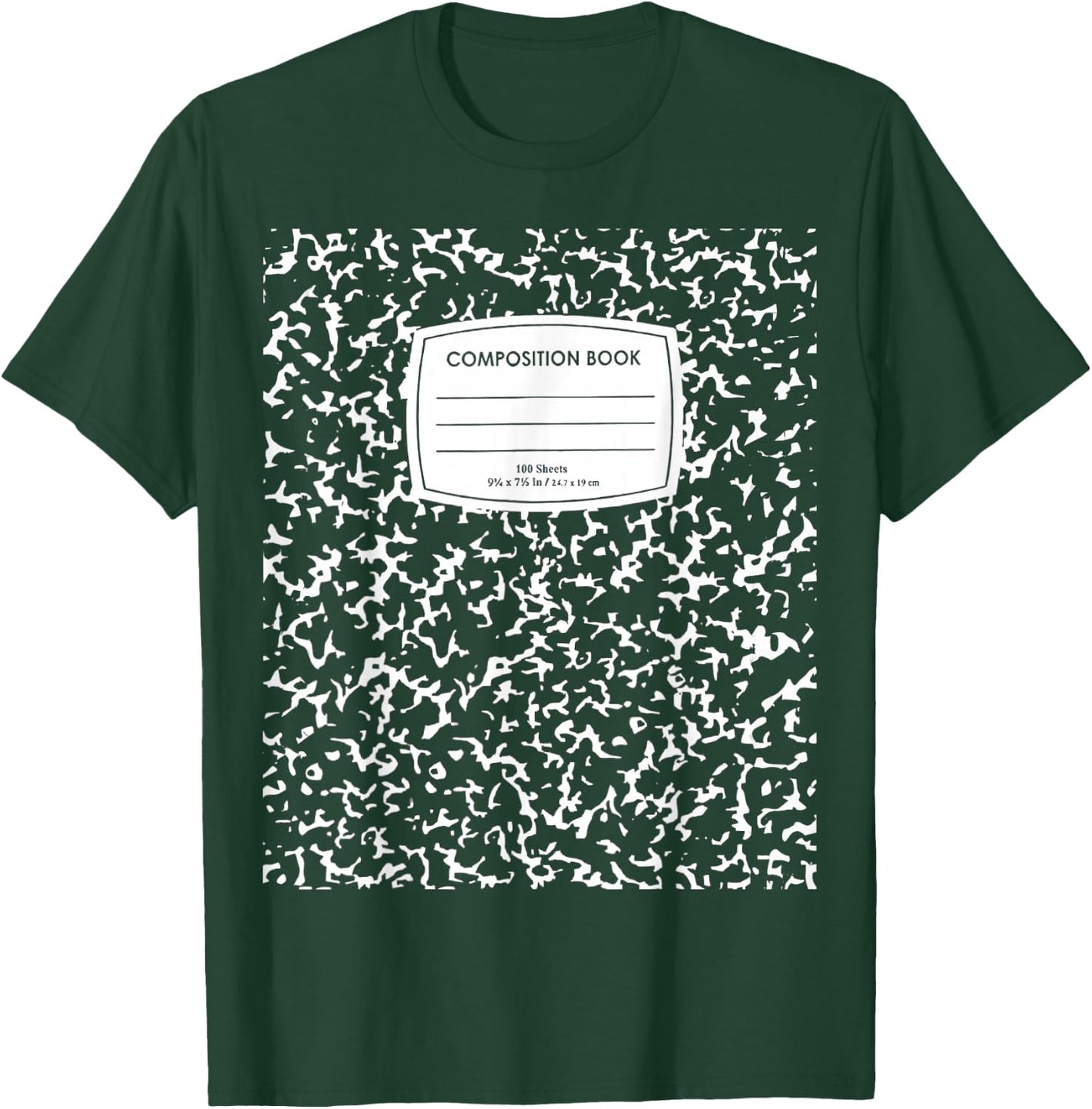 Composition Notebook Halloween Costume T-Shirt - T-Shirt | Forest