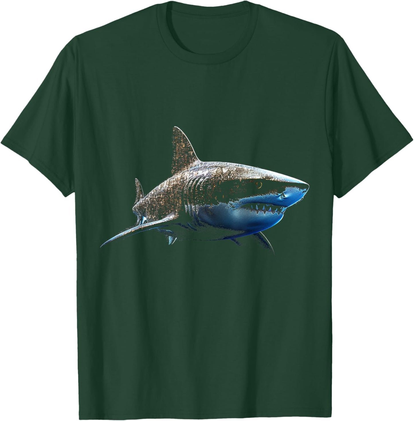 Shark Love Pixel Art Animal Illustration Graphic Shark T-Shirt - T-Shirt | Forest