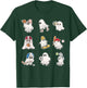 Sports Ghost Halloween Ghost Basketball Baseball Volleyball T-Shirt - T-Shirt | Forest