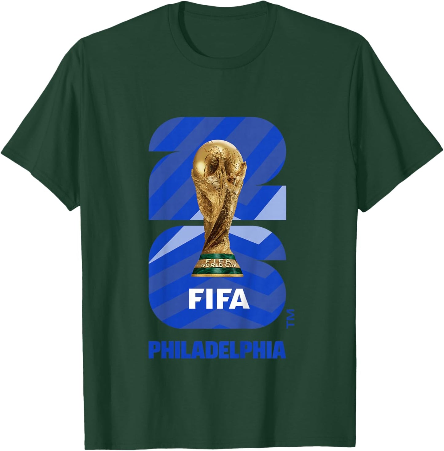 Kids FIFA World CUP26 Philadelphia Trophy Color T-Shirt - T-Shirt | Forest