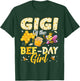 Gigi of The Bee Day Girl Birthday Family Matching Party T-Shirt - T-Shirt | Forest