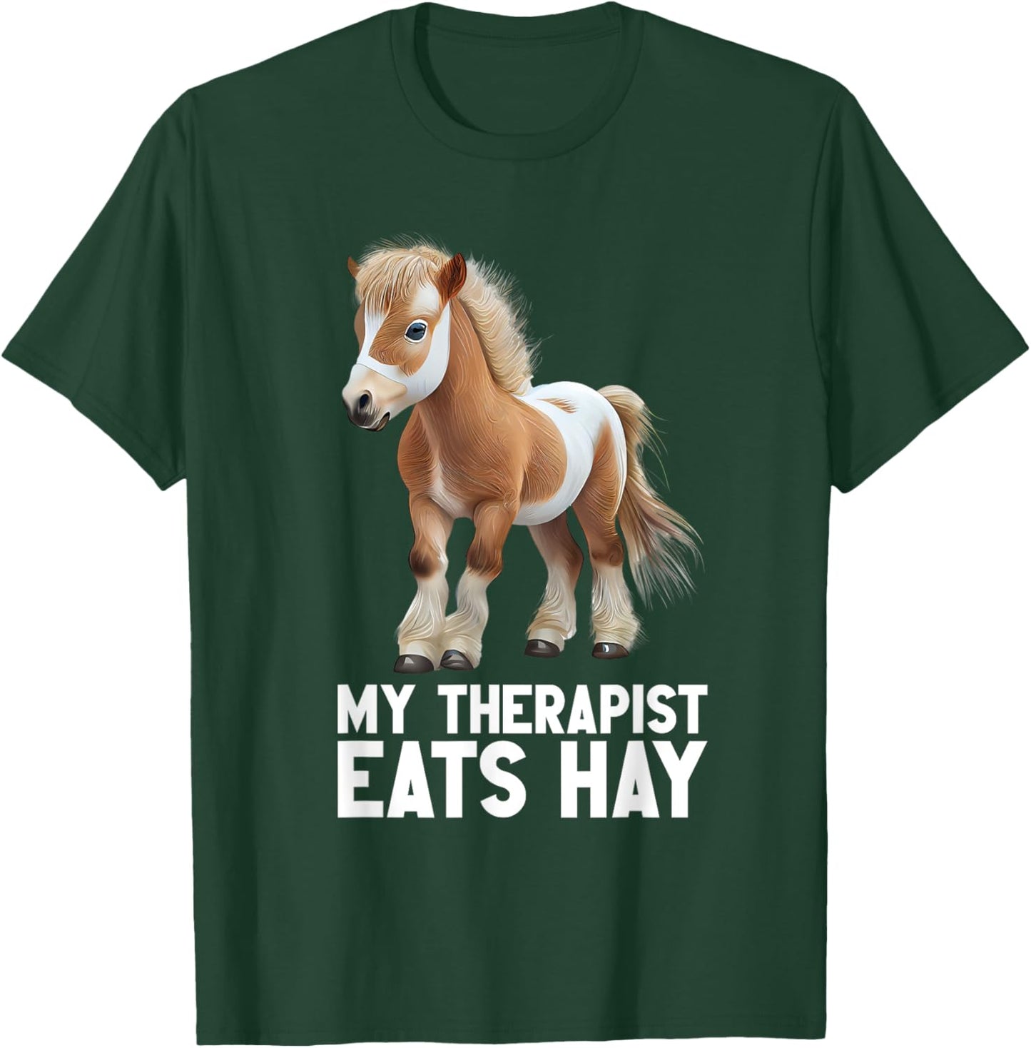 Miniature Horse Mini Horse Pet Tiny Horse Lover Pony Tie Dye T-Shirt - T-Shirt | Forest