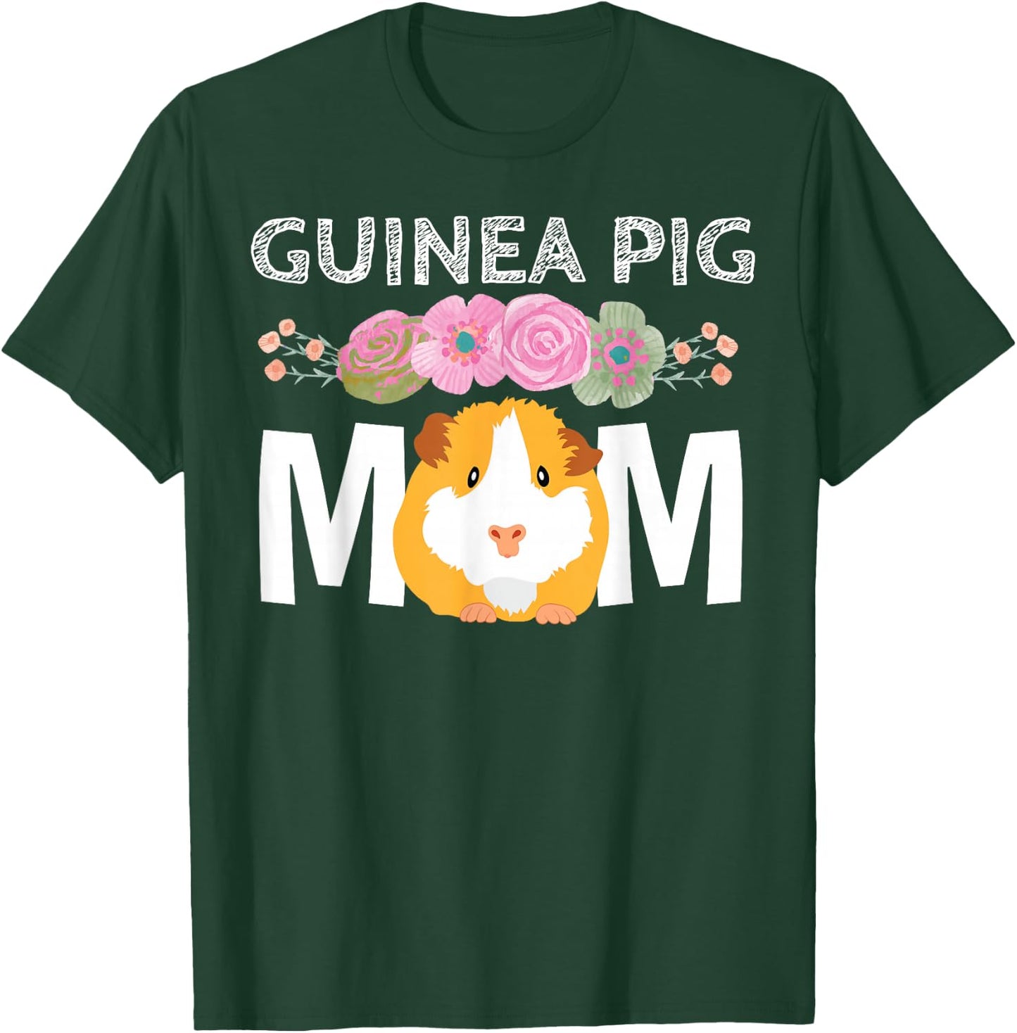 Cute Guinea Pig Gift Ideas & Girls Guinea Pig Mom Cavy Women Girl Clothes Mother's Day T-Shirt - T-Shirt | Forest