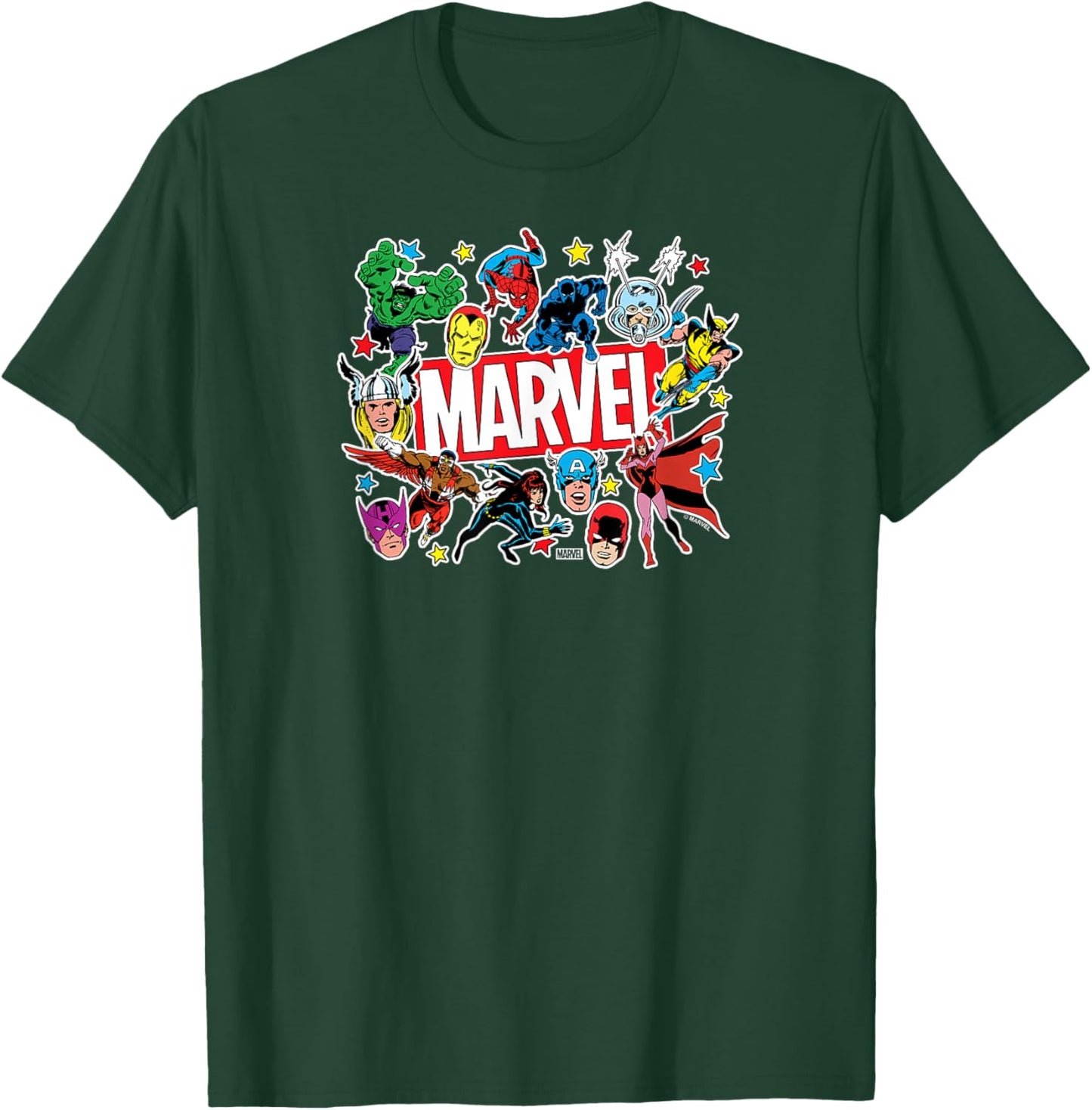 Marvel - Sticker Collage T-Shirt - T-Shirt | Forest