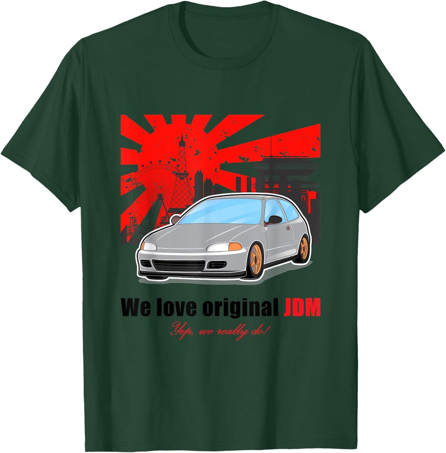 Jdm Japan Car T-Shirt - T-Shirt | Forest