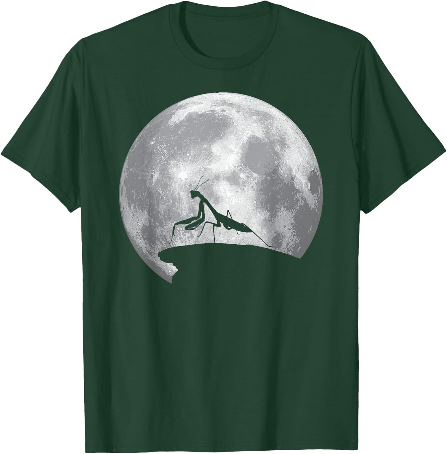 PRAYING MANTIS And Moon Vintage Halloween Costume T-Shirt - T-Shirt | Forest